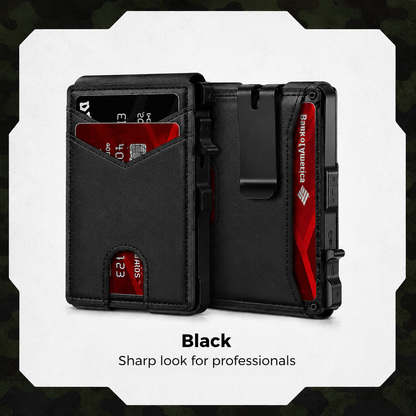 Savirexo Vault® Tactical Wallet - Military Limited Issue - The Wallet That Holds the Most Cards in the World